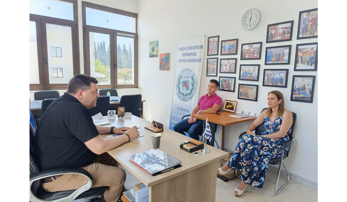 Η Συντονίστρια Εκπαίδευσης Νοσηλευτικής Ειδικότητας "Δημόσιας Υγείας/Κοινοτικής Νοσηλευτικής" της 3ης ΥΠΕ κ' Ευαγγελία Μεϊμέτη, στα Γραφεία της ΕΣΠΕΚΜ